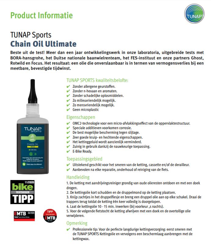 TUNAP Sports Chain oil Ultimate
